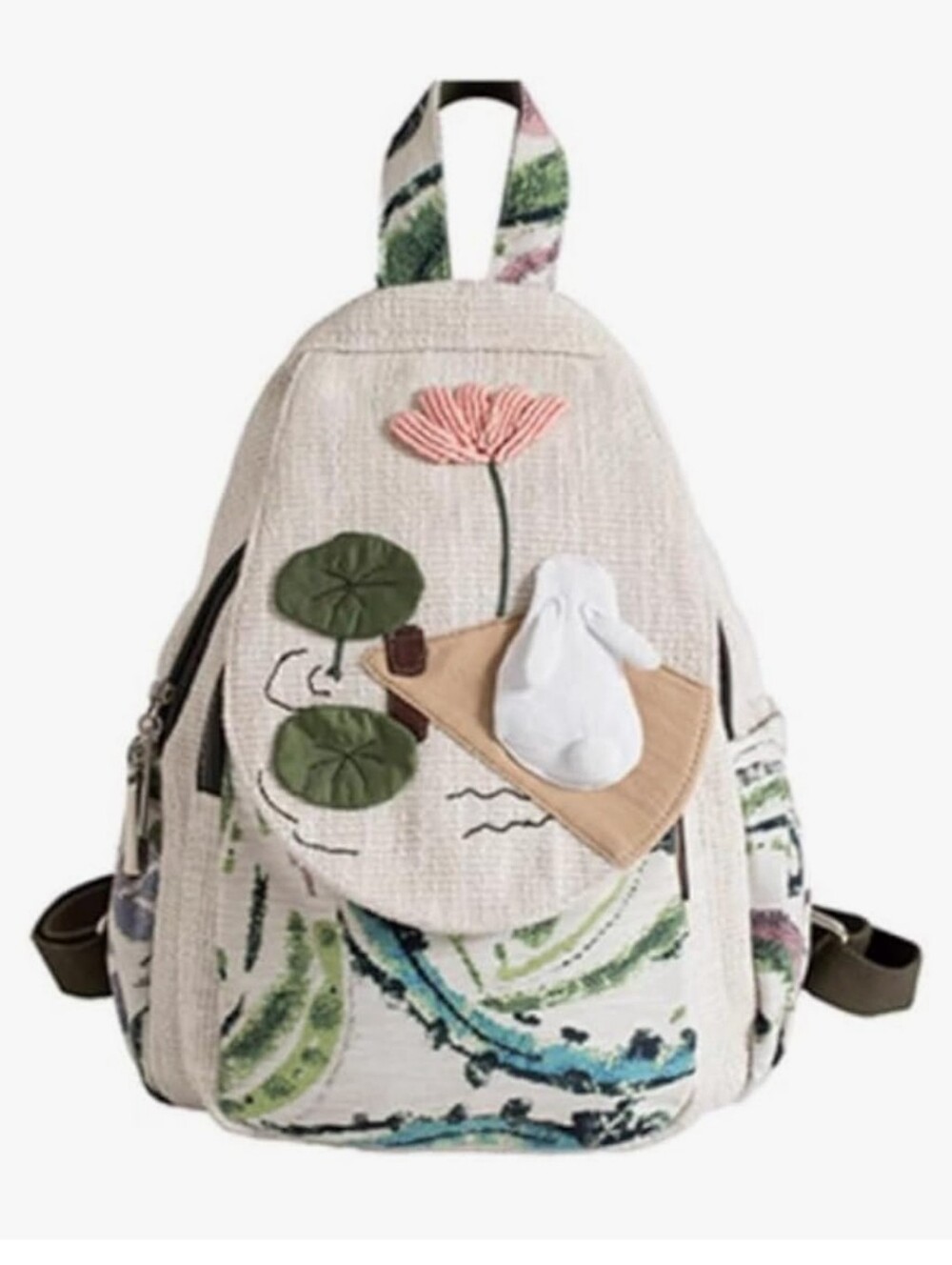 Kailikin Original canvas three-dimensional women's bag, Small Fresh Casual Fabri